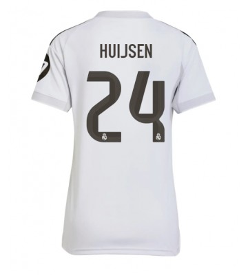Real Madrid Dean Huijsen #24 Primera Equipación Mujer 2025-26 Manga Corta
